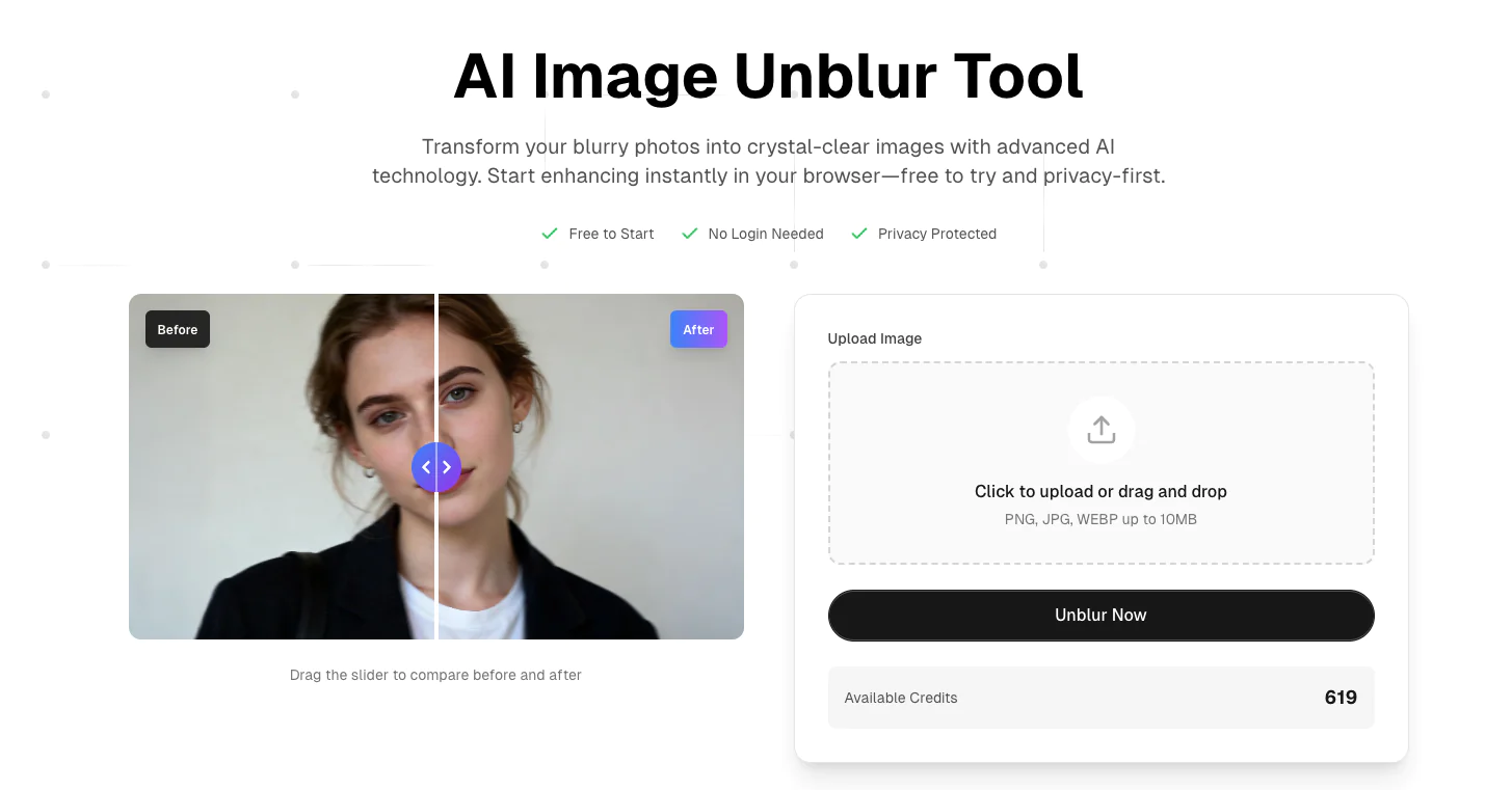 Screenshot of ImgUnblur