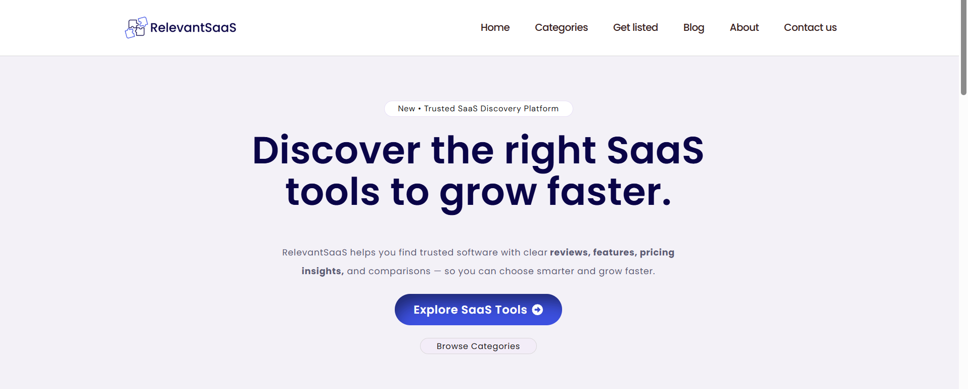 Screenshot of RelevantSaaS