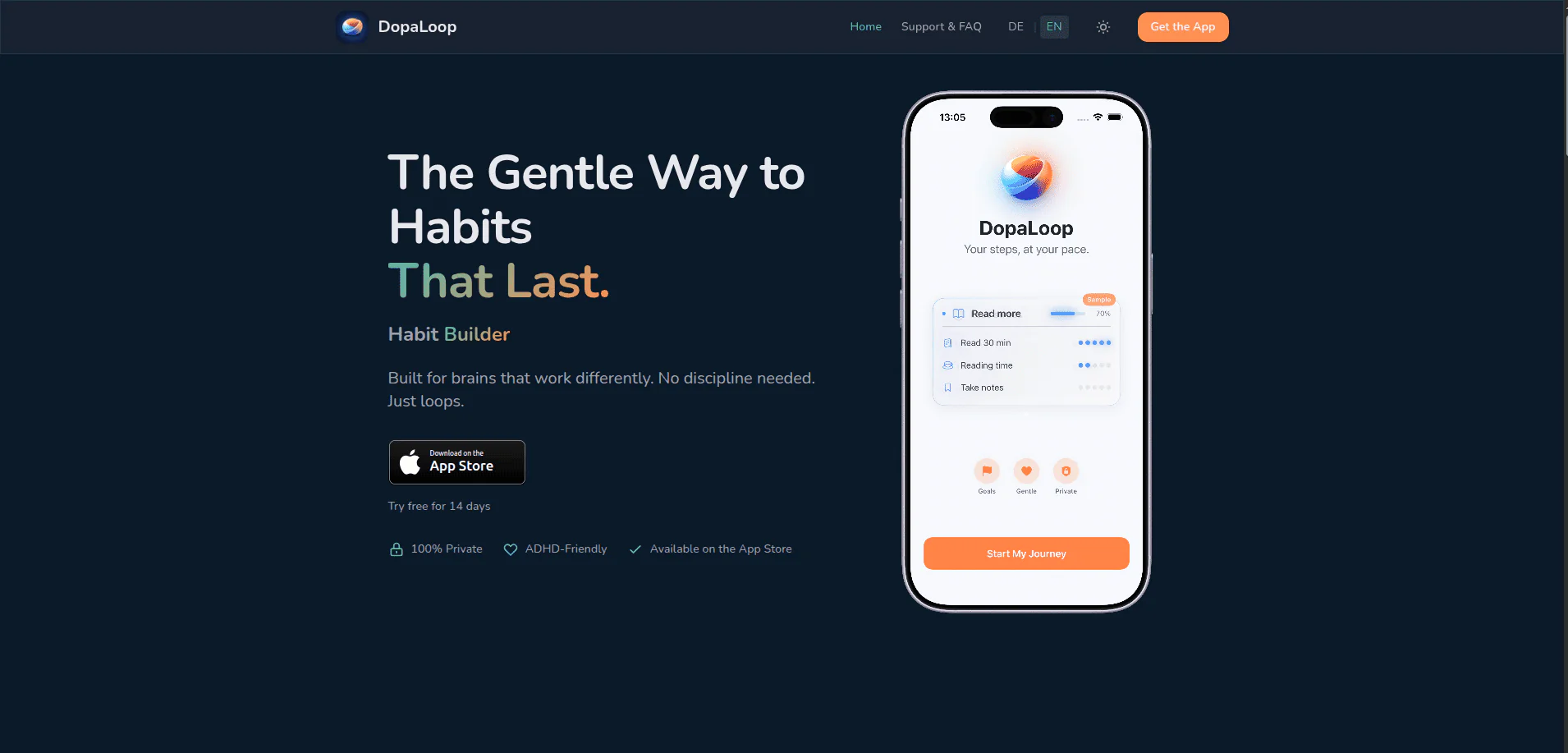 Screenshot of DopaloopApp