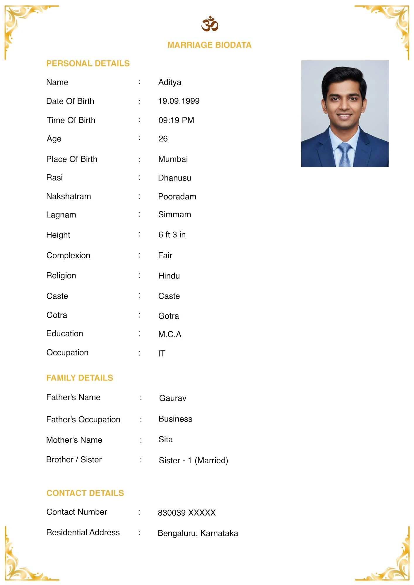 Screenshot 2 of Free biodata maker