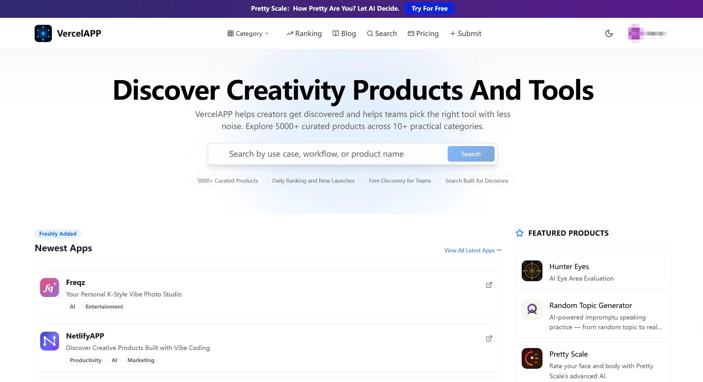 Screenshot of VercelAPP