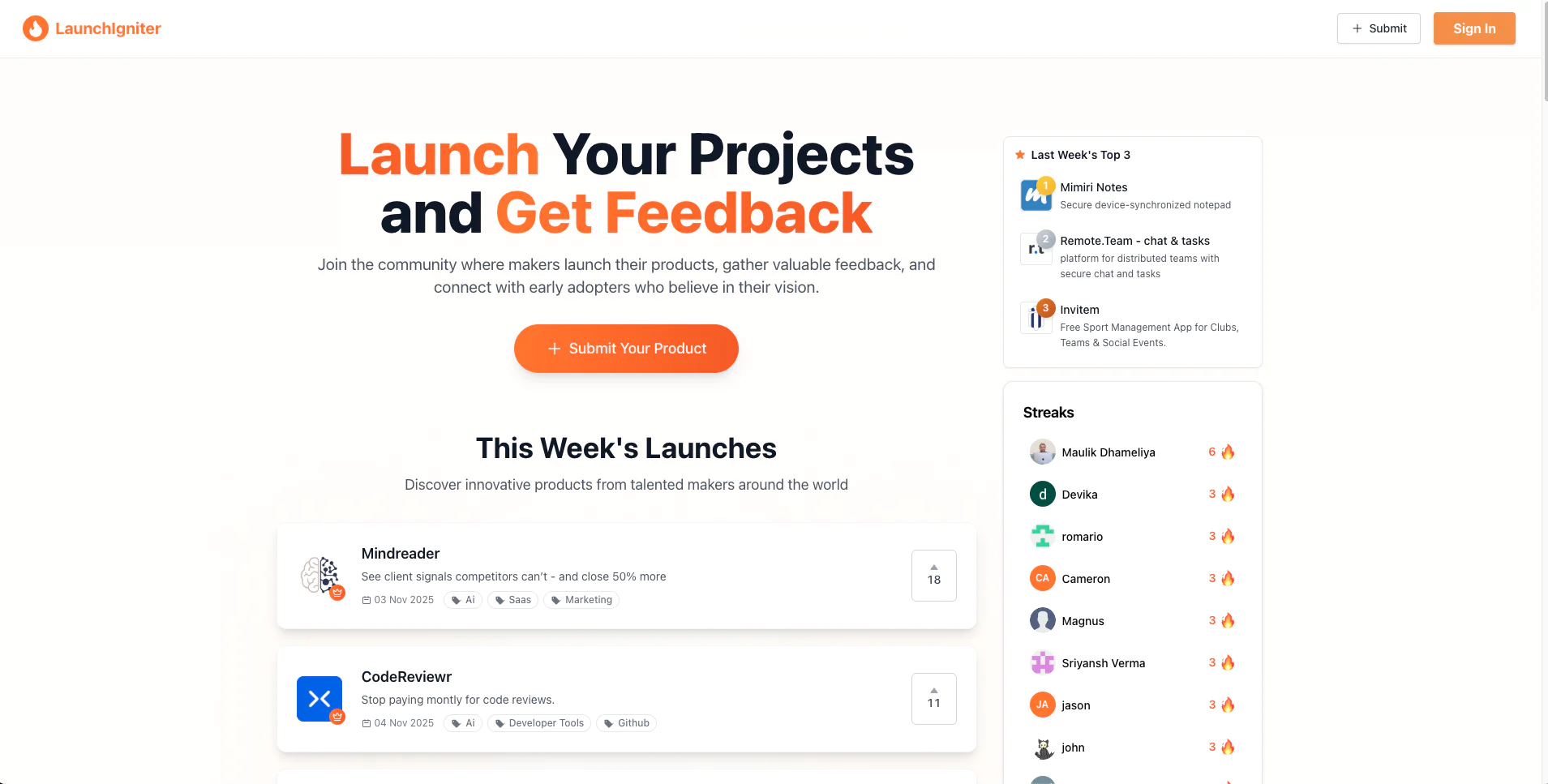 Screenshot of LaunchIgniter