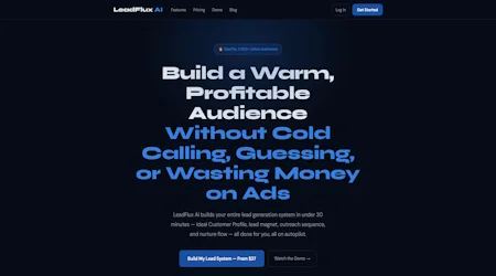 Screenshot of LeadFlux AI