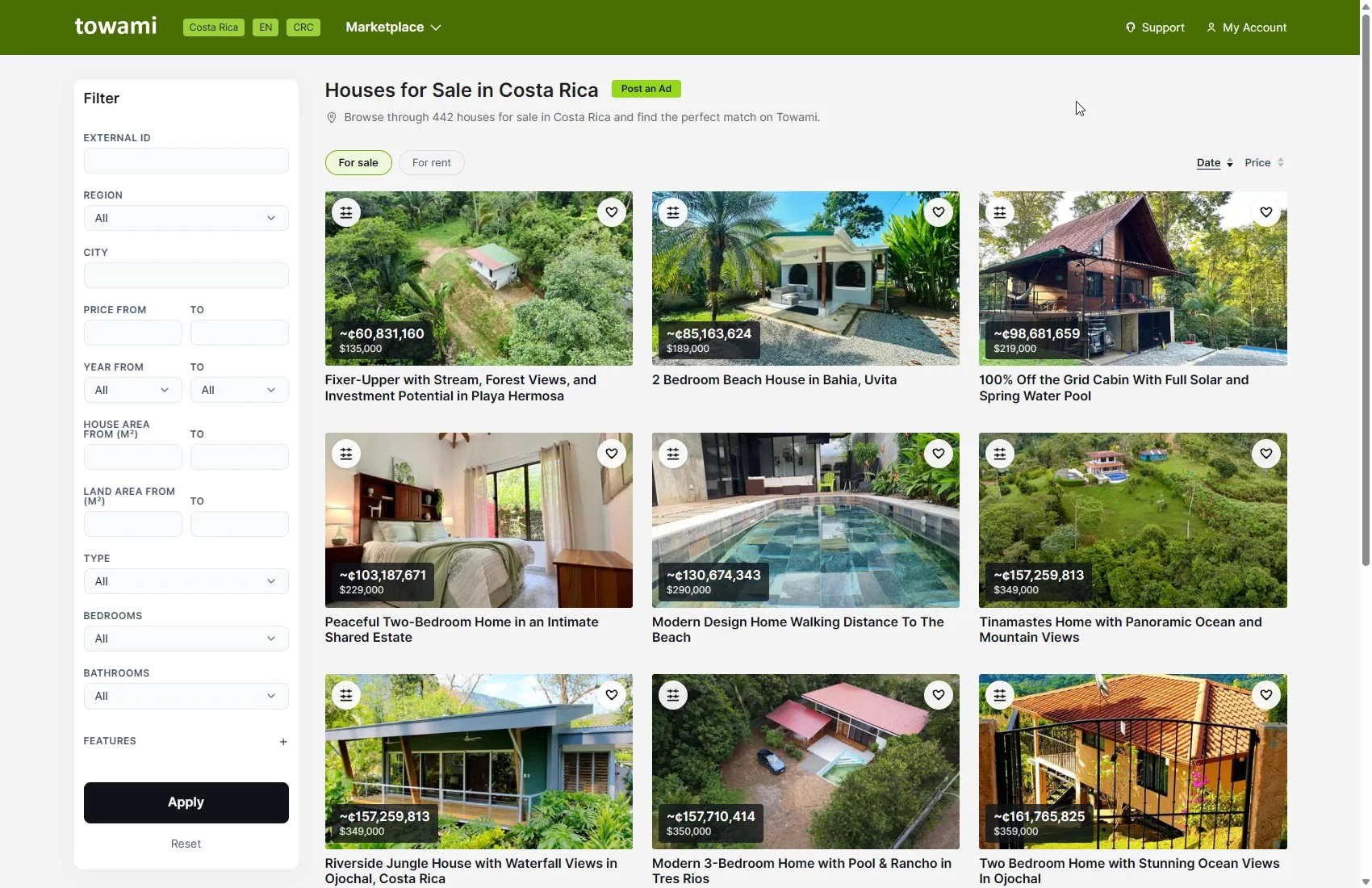 Screenshot 2 of Towami. Costa Rica and Worldwide