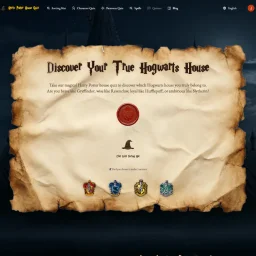 Harry Potter House Quiz Logo